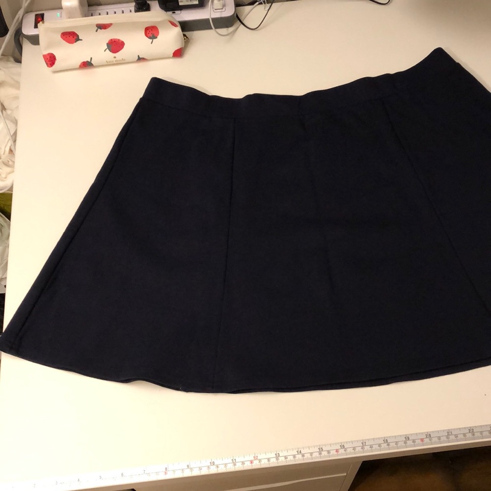 LOFT Navy Skater Skirt